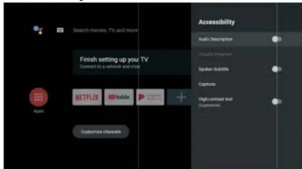 POLAROID TVSAND32HDPR02 - Accessibility - 1