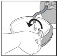 HOTPOINT H6W045WBFR - Nettoyage du filtre de la pompe de vidange/évolution de l'eau résiduelle - 3