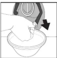 HOTPOINT H6W045WBFR - Nettoyage du filtre de la pompe de vidange/évolution de l'eau résiduelle - 2