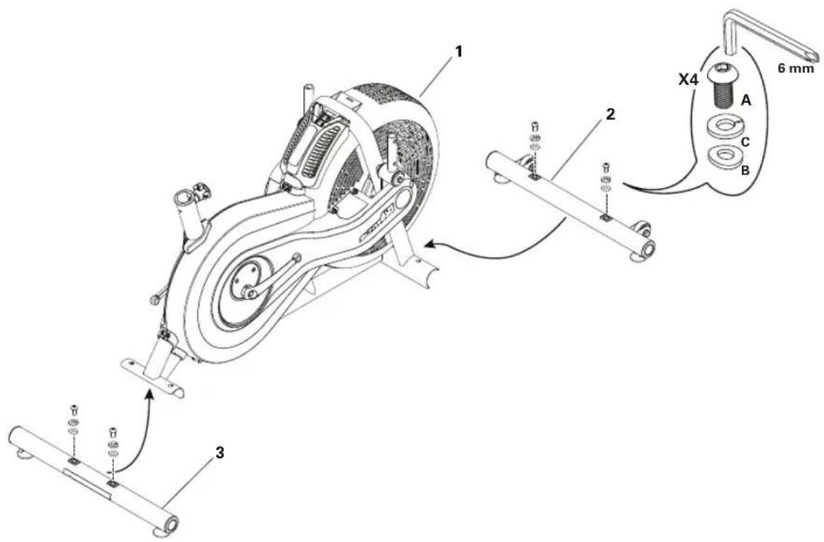 Schwinn AD2i - رقعات السلامات التجذيرية والرقم المسلسل - 14