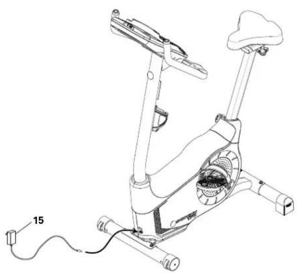 Schwinn 170i - Connectez l'adaptateur CA - 1