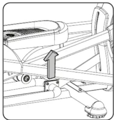 Schwinn 470i - Changement du niveau d'inclinaison - 1