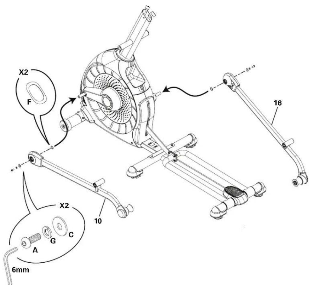 Schwinn 470i - Connectez le câble et arrimez le tube de la console au châssis - 2