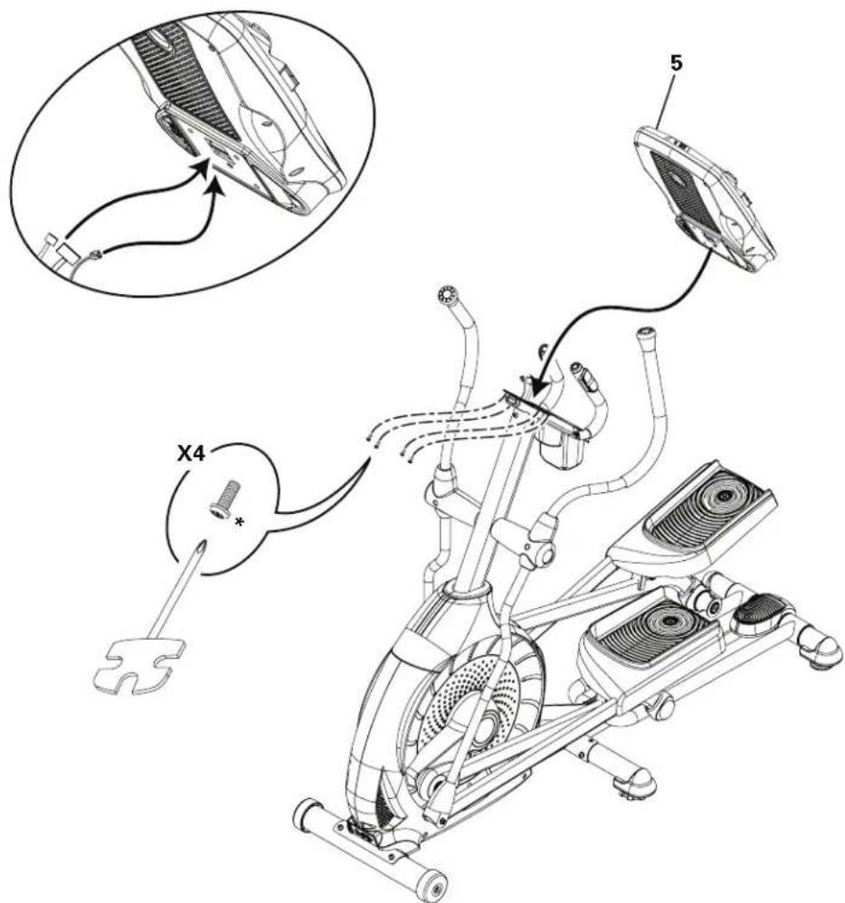 Schwinn 470i - Connectez les câbles et arrimez la console au châssis - 1