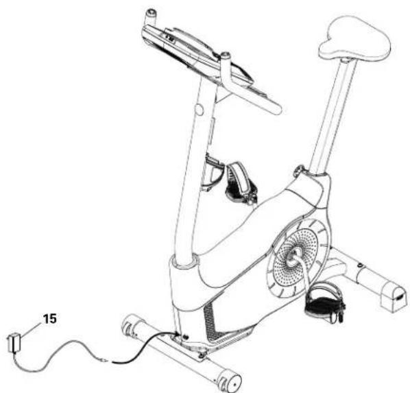 Schwinn 510U - Connectez l'adaptateur CA - 1