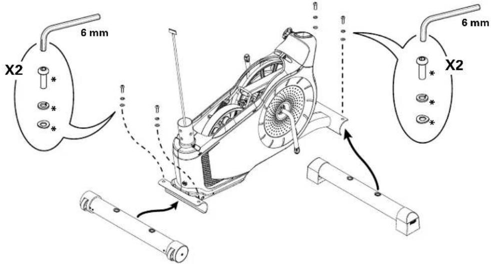 Schwinn 510U - Arrimez les stabilisateurs au châssis - 1