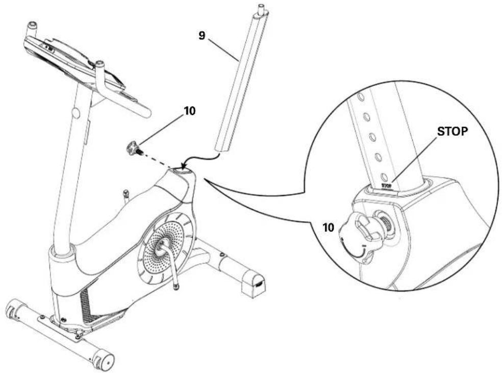 Schwinn 510U - Installez le tube de selle sur le châssis - 1