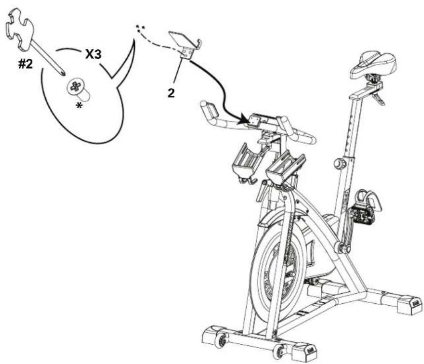 Schwinn 800IC - Arrimez la console au châssis - 2