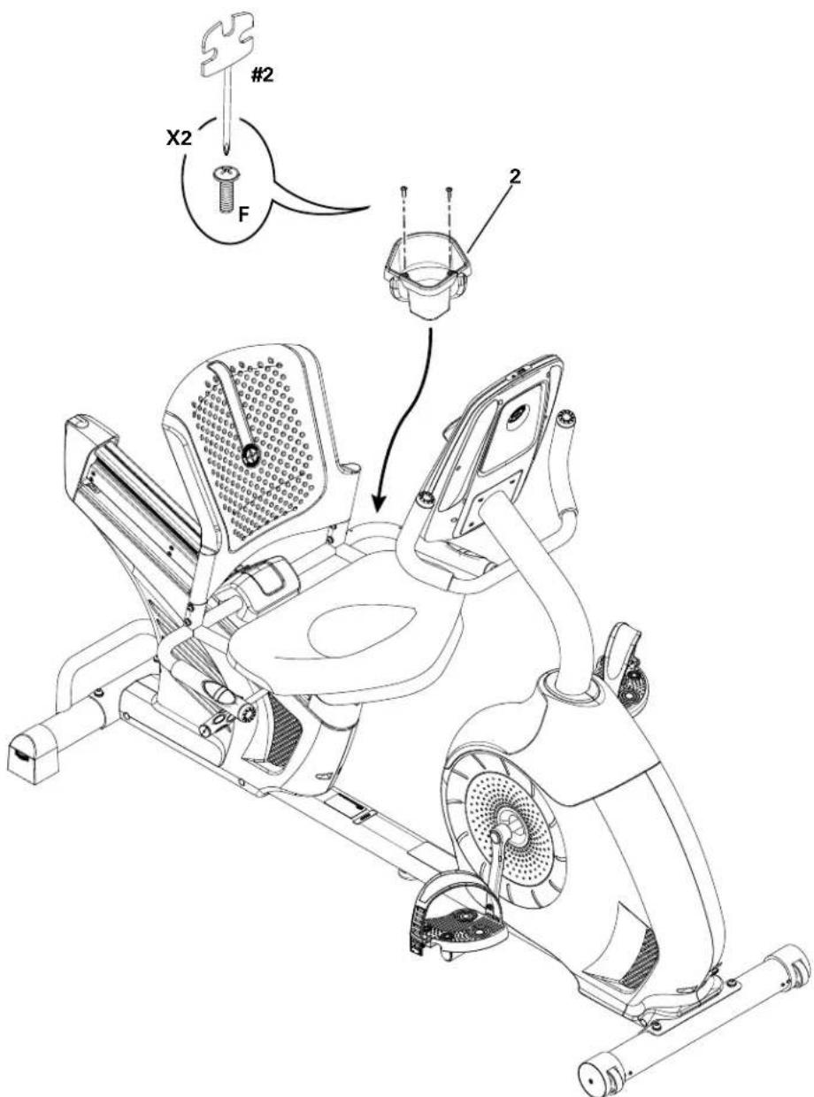 Schwinn 570R - Arrimage des pédales au cadre - 2