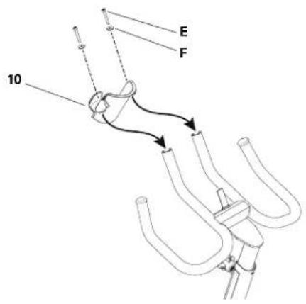 Schwinn IC2 I - Arrimez le porte-bouteille au guidon - 1