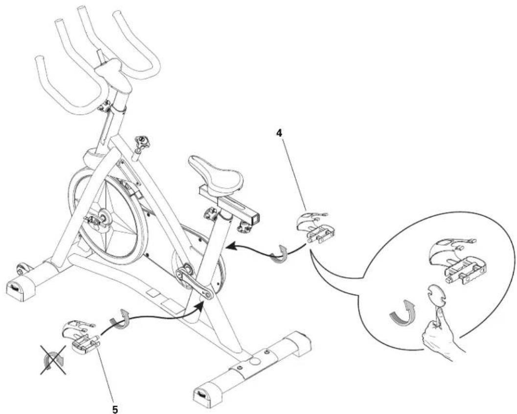 Schwinn IC2 I - Arrimez les pédales au châssis - 1