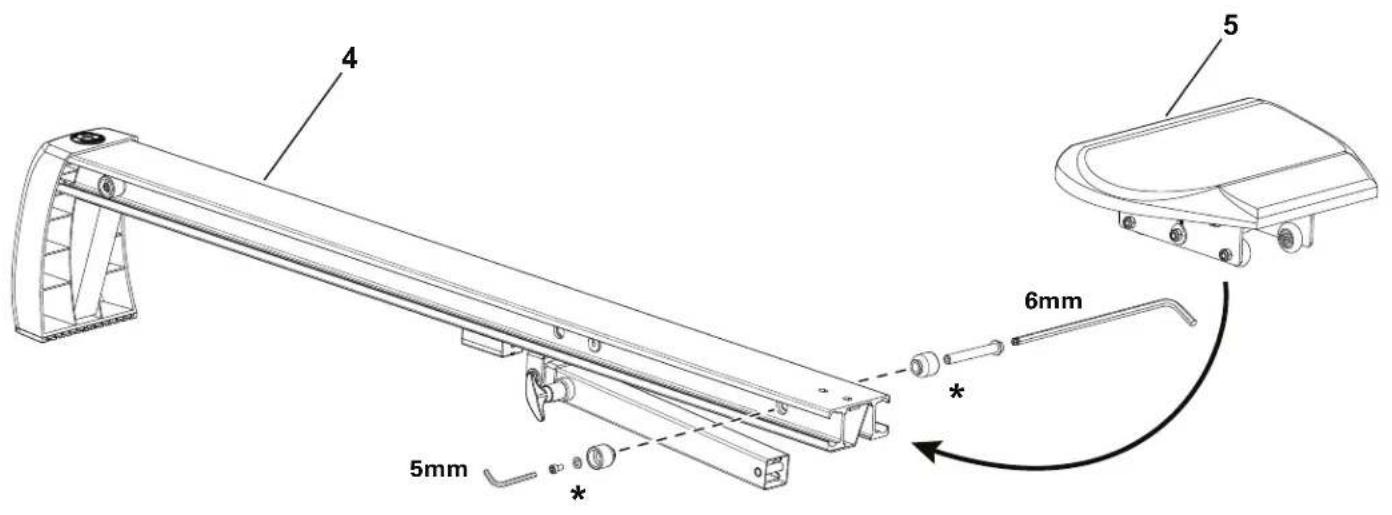 Schwinn Rower - Faites glisser le siège sur le rail et installez les bagues - 1