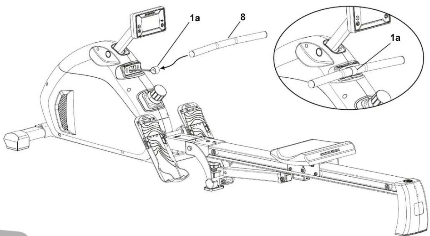 Schwinn Rower - Attachez la poignée au tendeur. - 1