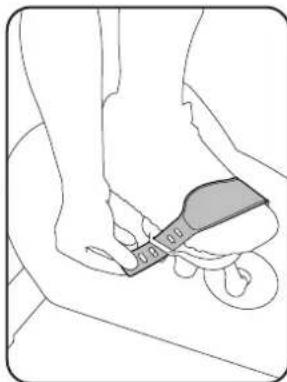 Schwinn AD6 - Voetpositie / Pedaalrieminstelling - 2