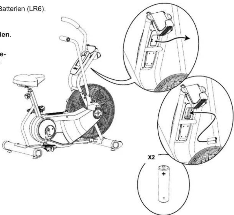 Schwinn AD6 - Austausch der Konsole-Batterien - 2