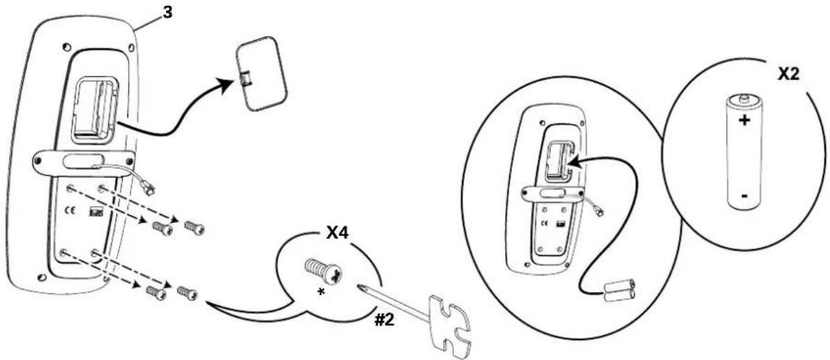 Schwinn AD6 - Befestigungsteile entfernen und Batterien in die Konsole einsetzen - 2