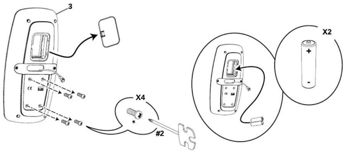 Schwinn AD6 - 4.取出電池並安装至控制面板中 - 2