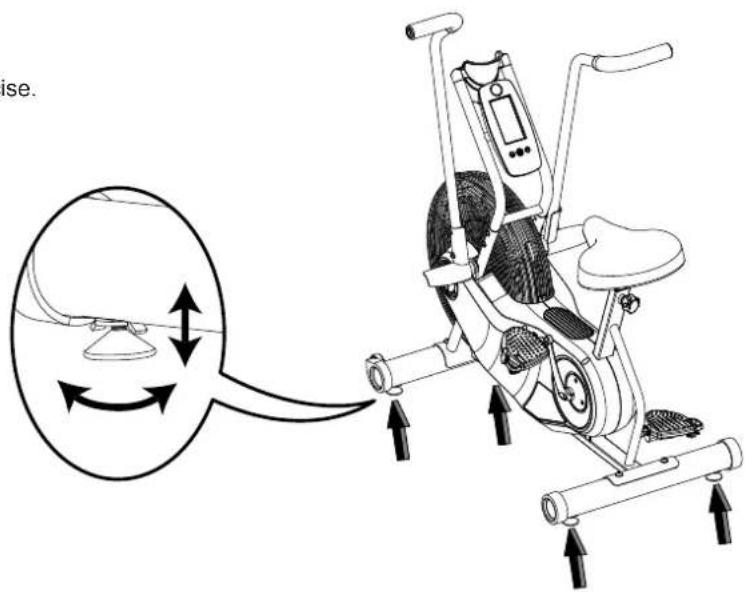 Schwinn AD6 - Leveling the Machine - 2