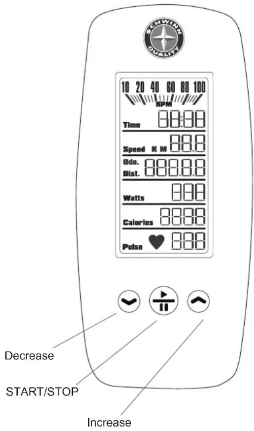 Schwinn AD6 - Console Features - 1