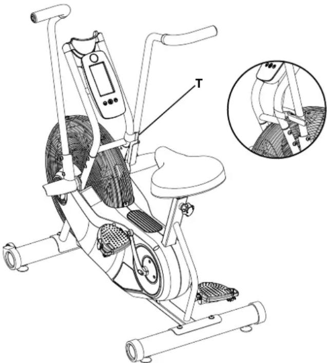 Schwinn AD6 - Para asegurar el ensamblaje del ventilador: - 1