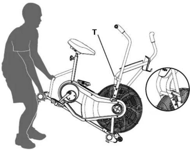 Schwinn AD6 - Bewegen des Geräts - 2