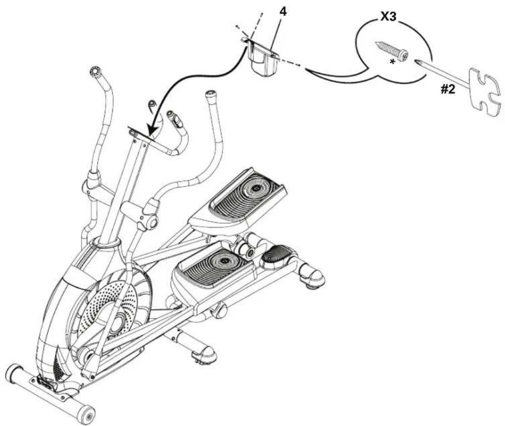 Schwinn 570E - Arrimez le porte-bouteille au châssis - 1
