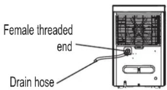 COMFEE MDDP50DEN7 - Pump draining (on some models) - 2