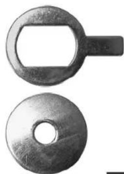 Tenneker TCSwing II - Schwenkarm 1x Unterlegscheibe mit Lappen 1x Unterlegscheibe 1x Flugelschraube 1x - 1
