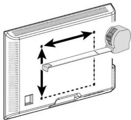 Secura QMF320B2 - Measure TV hole pattern - 1
