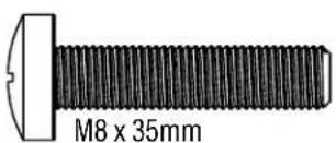Secura QMF320B2 - TV Screws - 6