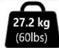 Secura QMF320B2 - 您的电视机连同附件的重量超过 27.2kg (60lbs) 吗? - 1