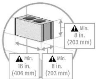 Secura QMF320B2 - #d Concrete or Concrete Block Options - 2