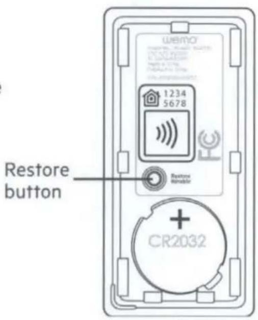 BELKIN Wemo Stage Scene Controller - Factory restore - 1