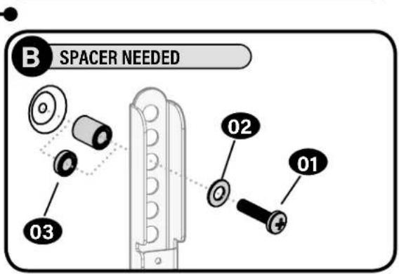 Secura QLF425B2 - Attach Vertical TV Brackets to Your TV - 3