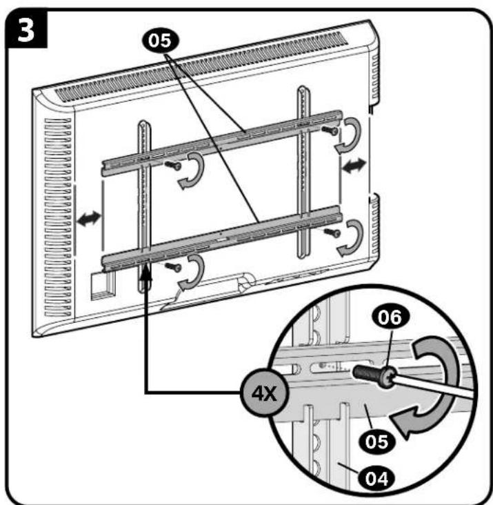 Secura QLF425B2 - Attach Vertical TV Brackets to Your TV - 5