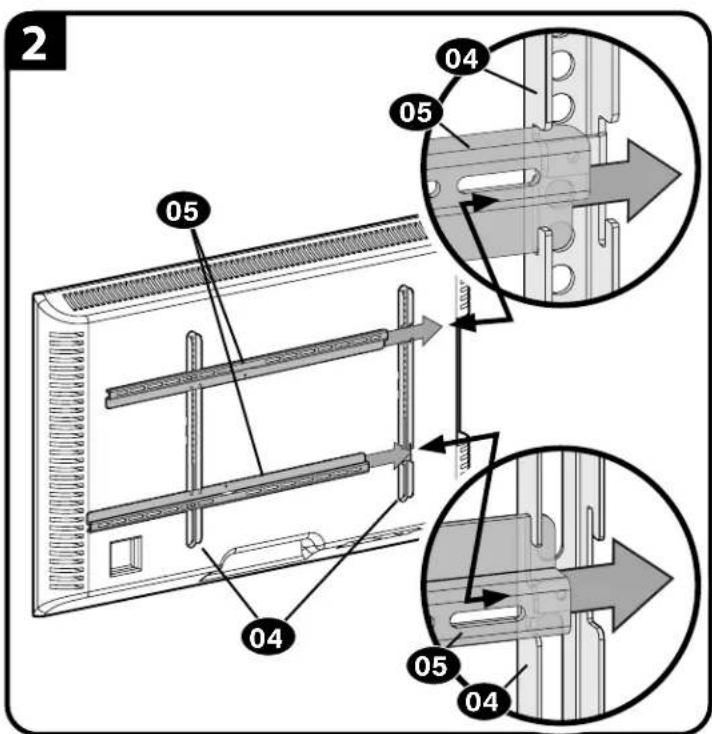 Secura QLF425B2 - Attach Vertical TV Brackets to Your TV - 4