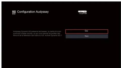 DENON AVRS970H - Effectuez le paramétrage de audyssey dynamic EQ® et audyssey dynamic volume®. - 1
