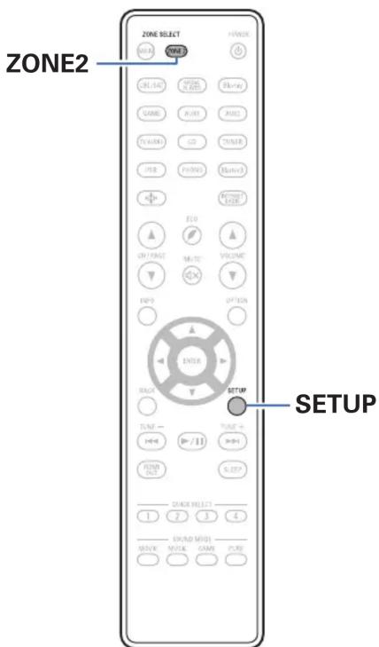 DENON AVRS970H - Limiter la zone d'opération avec la télécommande - 1