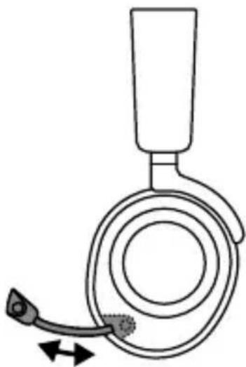 STEELSERIES Arctis Nova Pro Wireless - RETRACTABLE MICROPHONE - 1
