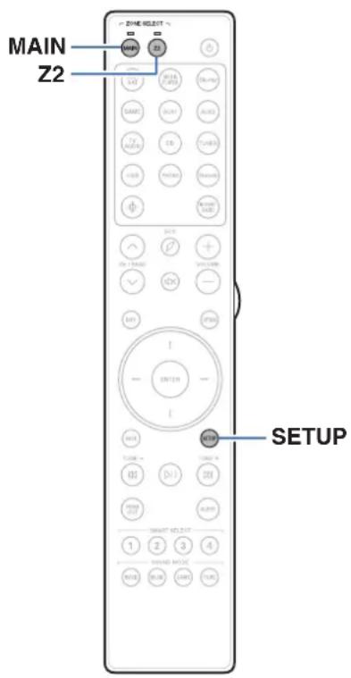 MARANTZ Cinema 50 - Spécification de la zone utilisée avec la télécommande - 1