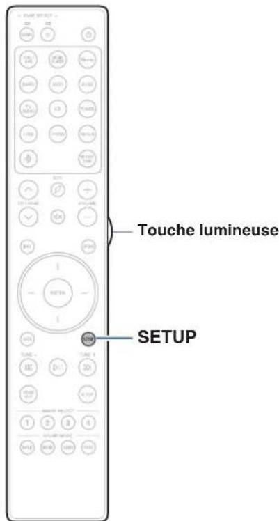 MARANTZ Cinema 50 - Réglage du rétro-éclairage de la télécommande - 1