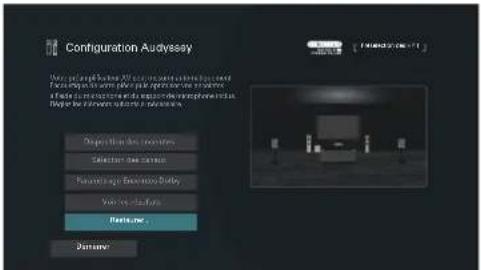MARANTZ Cinema 50 - Retour aux réglages "conf. audyssey® - 1