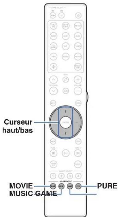 MARANTZ Cinema 50 - Sélection d'un mode d'écoute - 1