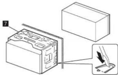 JVC KWM788BH - Installation de l'appareil en utilisant le manchon de montage - 1
