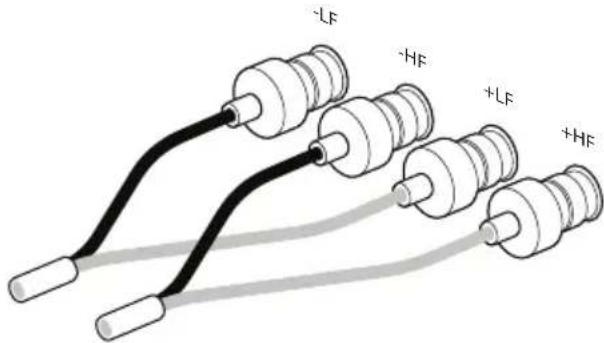 BOWERS & WILKINS 704 S3 - Collegamento convenzionale Collegamento bi-wiring - 2