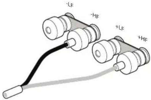 BOWERS & WILKINS 702 S3 - Herkömmlicher Anschluss Bi-Wiring Anschluss - 1