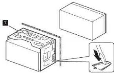 JVC KWM780BT - Installation de l'appareil en utilisant le manchon de montage - 1