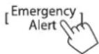 JVC KWM780BT - Activation des alertes en cas d'urgence - 2