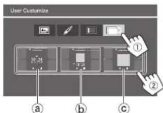 JVC KWM780BT - Change le modèle d'affichage de l'écran d'accueil - 1