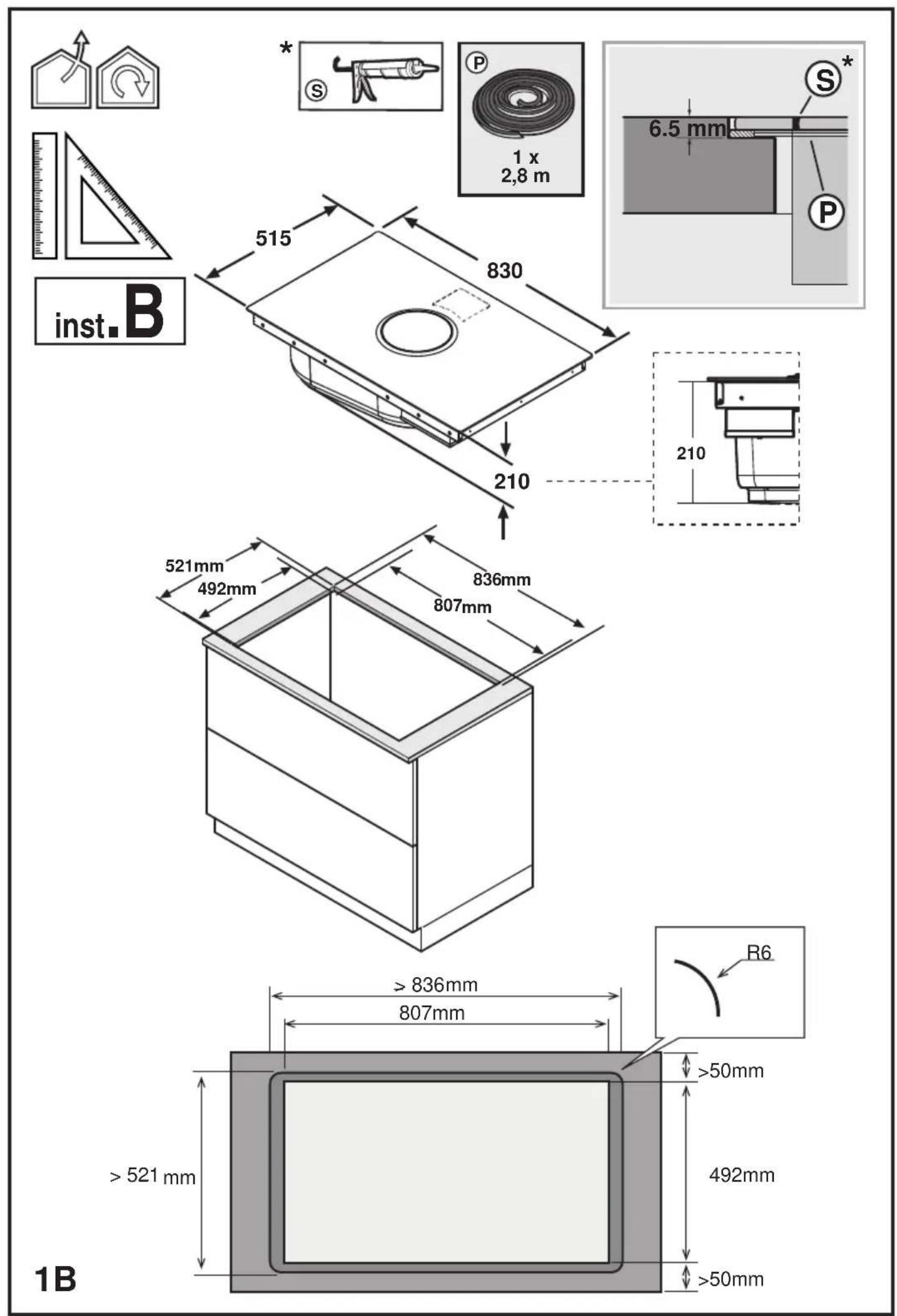 ELICA NikolaTesla SWITCH GLOW PRF0183878 - KIT WINDOW - 19